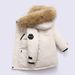 Boys' Long Down Jacket – Winter-Proof Parka With Eco-Friendly Fur Trim (90% White Duck Down, Water-Resistant Shell, Ages 3-12, 90-150cm)_voghion.com