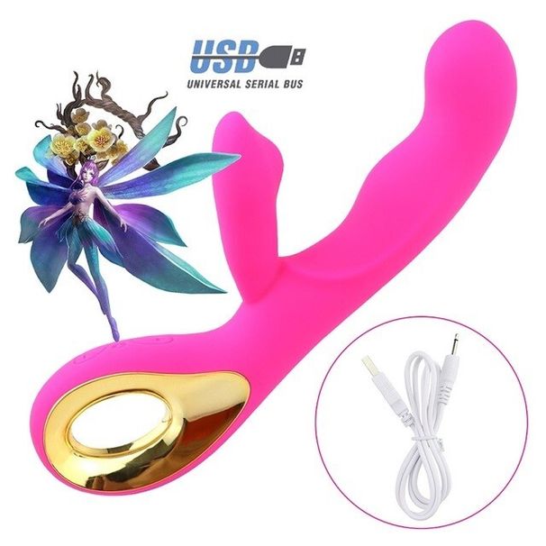 Vibromasseur lapin point G, jouet sexuel pour femme, 10 modes, Cli_voghion.com