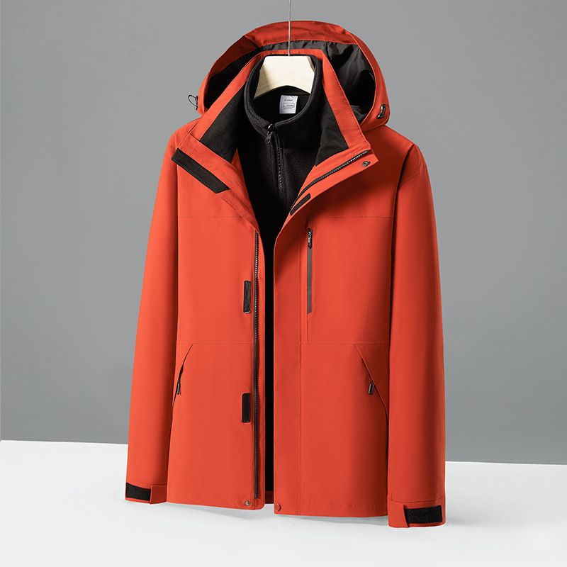 Giacca da trekking impermeabile unisex 3 in 1 con fodera in pile staccabile – Giacca antivento e termica per campeggio e trekking (disponibile in più colori)_voghion.com