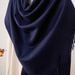 Sciarpa unisex invernale calda in lana della Mongolia Interna al 50%, blu navy, versatile scialle in cashmere_voghion.com