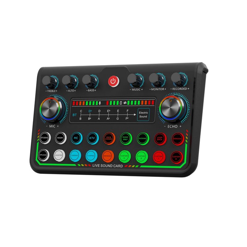 English version P99 live recording sound card compatible with various platforms for mobile phones and computers_voghion.com