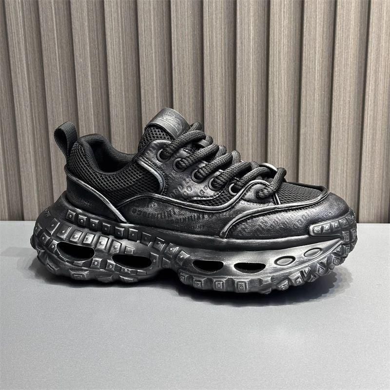 Men's 2025 New Summer Breathable Super Popular Dad Trendy Brand Thick Sole Height Increasing Casual Shoes_voghion.com