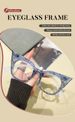 New trend grid cat eye glasses frame, high-end anti-blue flat mirror_voghion.com