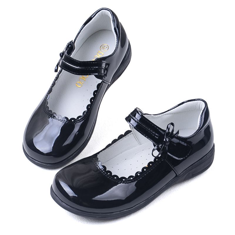 Chaussures de danse en cuir pour filles, chaussures simples à semelle souple pour enfants, chaussures de fête pour enfants_voghion.com