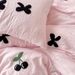 Class A INS Towel Embroidery Bowknot Pair Single Pillow Core Inner Pillowcase Bed Embroidered Dustproof_voghion.com