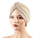 New thickened elastic headscarf hat ethnic style cross twist hat fashionable and versatile headscarf warm hat_voghion.com