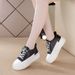2025 Summer New Breathable And Anti Slip Slope Heel With Elevated Low Cut Genuine Leather Elastic Mesh Versatile Trendy_voghion.com