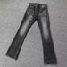 Männerkleeder Cleanfit High Grade Distressed Schwaarz a Gro Texturéiert Jeans Fir Jongen Gewaschen Retro Ausgeklappt Buedemlängt Hosen_voghion.com
