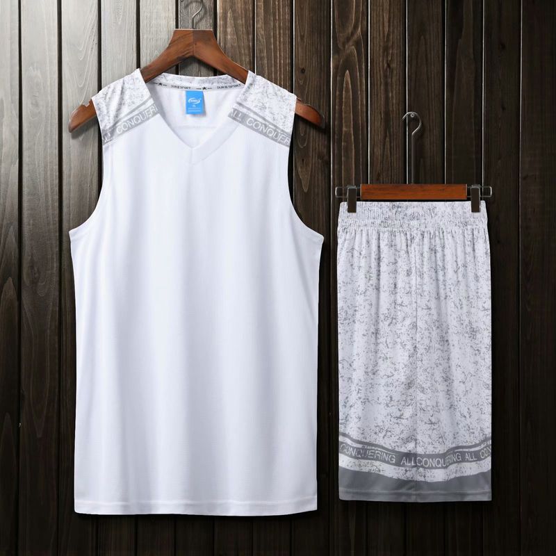 Basketball men's printed jersey, college sports competition training suit, tank top, team uniform_voghion.com