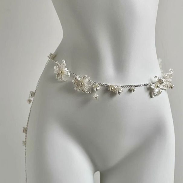 Korean Version New Pearl Tassel Butterfly Waist Chain For Women Long Layered Necklace Light Luxury Fashion Super Fairy_voghion.com