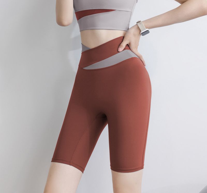 Abbigliamento da donna, abbigliamento fitness, gilet sportivo con cuscinetto per il petto, abbigliamento yoga, tuta, pantaloni attillati elasticizzati a vita alta abbinati ai colori_voghion.com