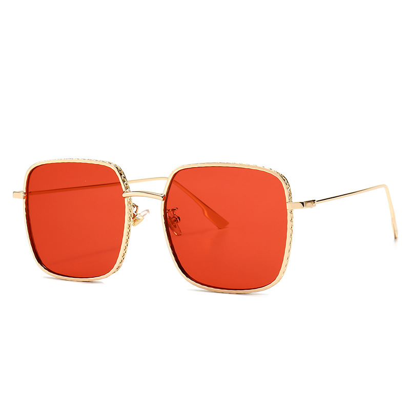 new modern retro square frame sunglasses INS style street style big-name sunglasses 8030_voghion.com