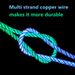 66W 6A RGB LED Fast Charging Cable USB-C To Glowing Type C Cord For Xiaomi 13T Pro/K60 Ultra Samsung S23/S24 IPhone 15_voghion.com