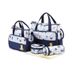 Fashion Printed 5pcs Baby Diaper Bag Suits For Mom Mommy Maternity Bag Sets Baby Bottle Holder Mother Women Bag For Stroller_voghion.com