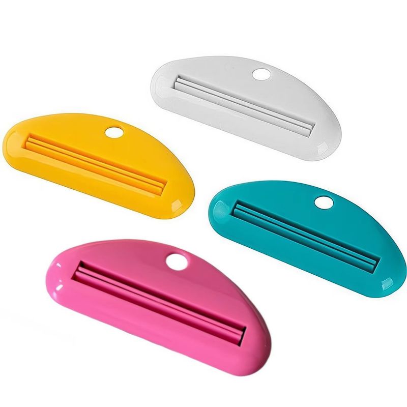 4-Piece Plastic Tube Squeezer - Hanging Clip Dispenser For Cosmetics_voghion.com