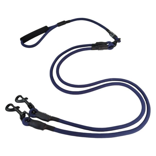 Dicke, doppelköpfige Nylon-Rundleine für den Außenbereich, geeignet für ein bis zwei Hunde_voghion.com
