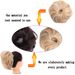 Scrunchie-Dutt, unordentliches, flauschiges Scrunchie, gerades Scrunchie, Cocktail-Scrunchie mit Pferdeschwanz und Gummiband_voghion.com