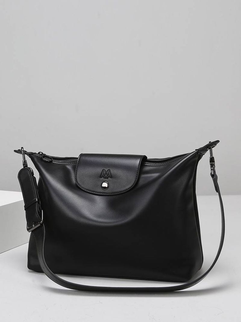 Sac femme version haute sac Longxiong sac HOBO sac à main à bandoulière simple sac fourre-tout à la mode de grande capacité sac à boulettes_voghion.com