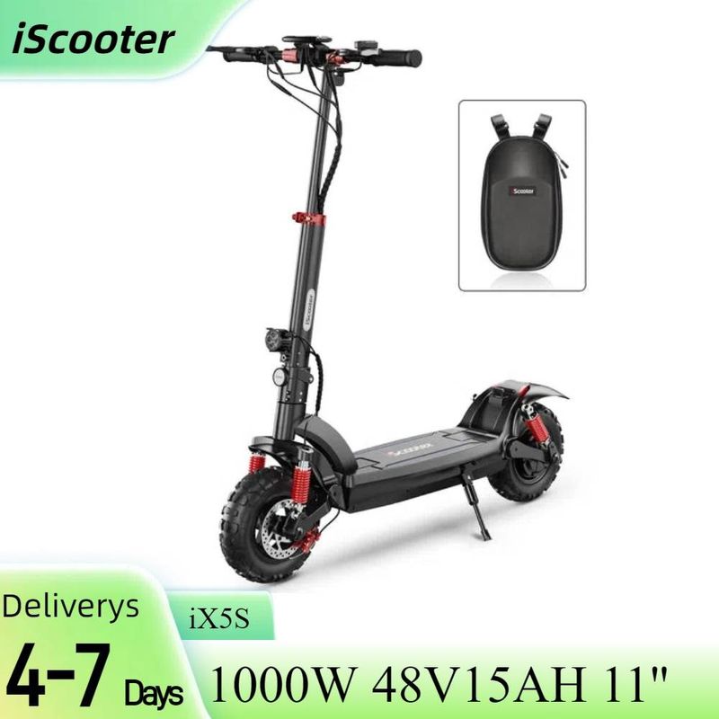ISCOOTER IX5S 11-tolline maastikusõiduk elektriline tõukeratas 1000 W mootor 48V 15Ah aku_voghion.com