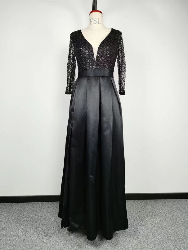 Damkläder Spetsgunga Sexig lång kjol släpande bankett aftonklänning Ny stil_voghion.com