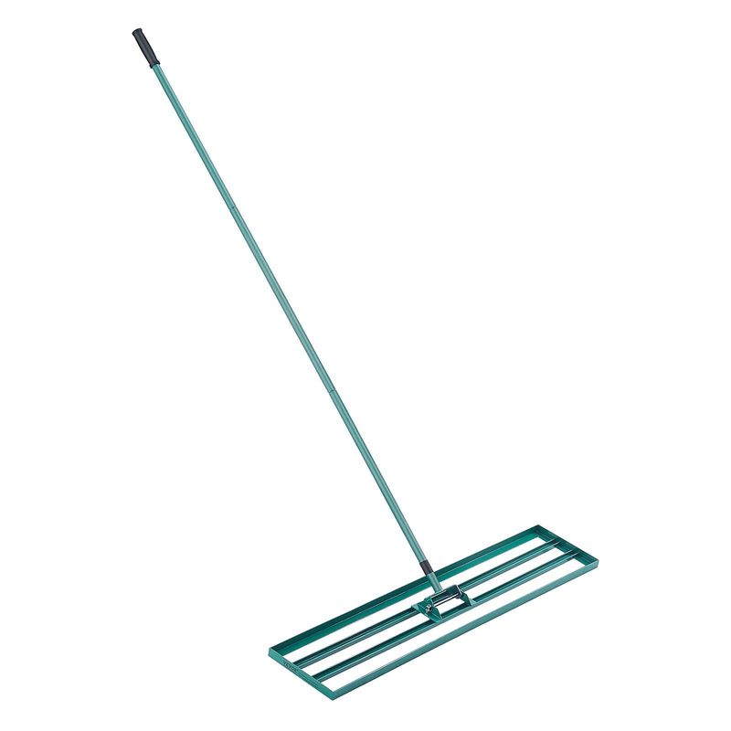 VEVOR Lawn Leveling Rake, 48"x10" Level Lawn Tool, Heavy-duty Lawn Leveler With 78" Steel Extended Handle, Yard Leveling Rake Suit For Garden, Golf Lawn, Farm_voghion.com