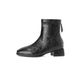 Extra Wide And Thick Low Martin 2024 Autumn Winter New Square Toe Chunky Heel Versatile Hand-Scrubbed Pattern Large Size_voghion.com