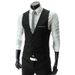 Men's slim-fit V-neck suit vest Men's business fashion suit clip_voghion.com