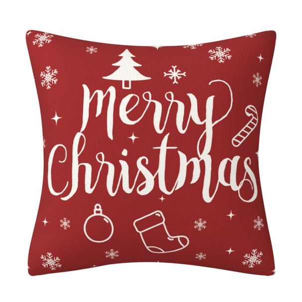 Christmas Pillow Cover Home Decoration Pillow Four Piece Set Living Room Sofa Cushion Cover Bedroom Pillow_voghion.com
