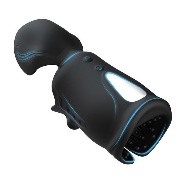 Alpha Trainer Vibrierender wiederaufladbarer männlicher Masturbator Exerciser Männliche Massage Sexspielzeug für Erwachsene_voghion.com