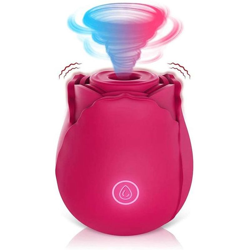 Sucking Rose Clit Shape Hot Vibrator Sex Toys for Women  Nipple Oral Sexy Product Female Masturbation Clit              y_voghion.com