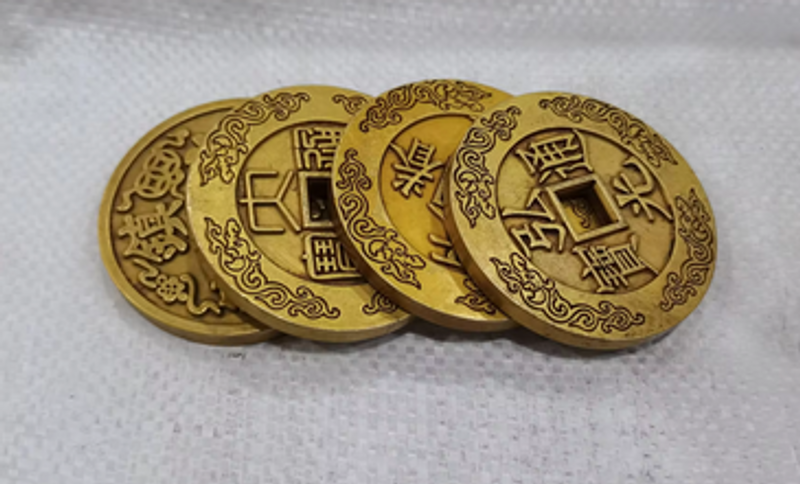 Random transmission china Eight trigrams collectibles the Qing Dynasty brass money COIN home decoration metal crafts BIG COINS_voghion.com