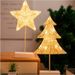 Luci fatate stellate intrecciate a mano - Luci decorative a LED bianco caldo per Natale, camera da letto, feste e decorazioni per la casa_voghion.com