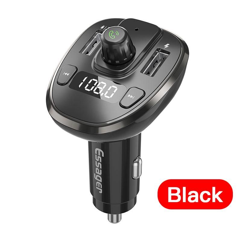 1 Pcs Carrying Hands-free Bluetooth Transmitter Car Kit MP3 Modulator Player Hands-free Audio Receiver HMM_voghion.com