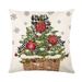 Housse de coussin décorative de Noël en lin imprimé pour canapé, housse de coussin pour la maison, housse de coussin pour la chambre à coucher_voghion.com