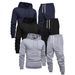 Unisex 3-Piece Winter Tracksuit Set - Fleece-Lined Hoodie & Joggers With Breathable Comfort_voghion.com