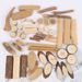 Kleine DIY Handarbeit Vorschule Kindergarten Kunst Bereich Natürliche Log Holz Blöcke Set Materialien Trockene Zweige_voghion.com