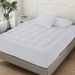 Surmatelas haute densité – Rembourrage ultra moelleux 450 g/m² pour la maison et l'hôtellerie (99 x 190 cm/137 x 190 cm/152 x 203 cm/198 x 203 cm, bleu marine/gris/blanc)_voghion.com