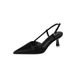 699-103 Koreanischer Stil Einfacher High Heel Spitzschuh Einzelner neuer flacher Mund Stiletto mit Rückengurt Mode Damen_voghion.com