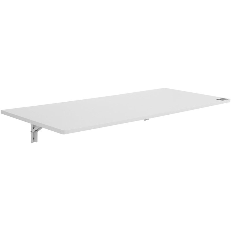 VEVOR Wall Mounted Folding Table, 43.31" X 18.11" Wall Mount Drop Leaf Table, Floating Desk With Iron Bracket, Fold Down Desk For Small Spaces, Home Office, Dining, Laundry Room, Kitchen, Bar, White_voghion.com