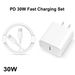 Cargador USB PD de 30 W con carga rápida y cable tipo C para iPhone 15 y Samsung Android (paquete de 3)_voghion.com