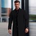Men's Clothing Fashion Stand Collar European And American Size Autumn And Winter Coat Coat Coat Casual Elegant Coat Long Windbreaker Cross Border_voghion.com
