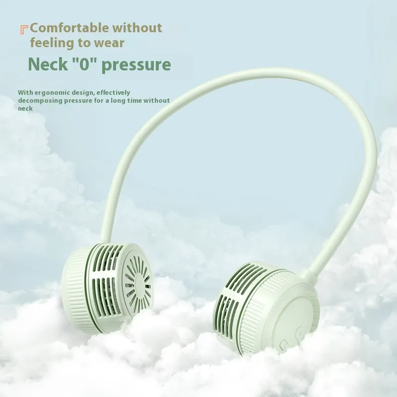 Hanging Portable USB Small Hanging Neck Electric Fan Charging Silent Mini_voghion.com