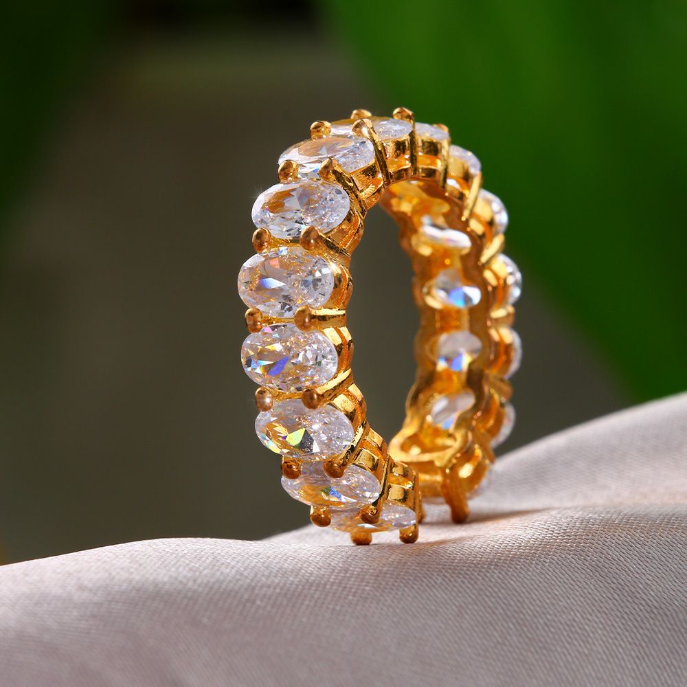 Anello con apertura regolabile Joker Diamond Jewelry INS Anello con micro-intarsi di diamanti esplosivi_voghion.com