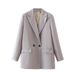 Women's Fashion Temperament Wind Two-button Suit Jacket_voghion.com