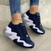 Women's Shoes Independent Station Spring And Autumn Models With Height Increase Thick Soled Platform Heels Casual Lace Up Shoes_voghion.com
