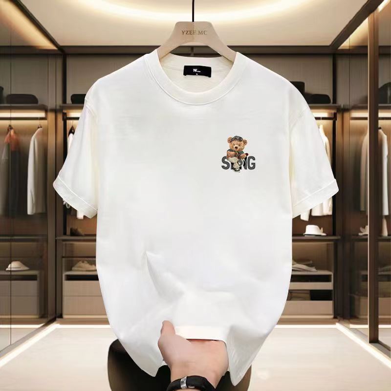 Men's High-quality Round-neck Pullover Short-sleeved T-shirt_voghion.com