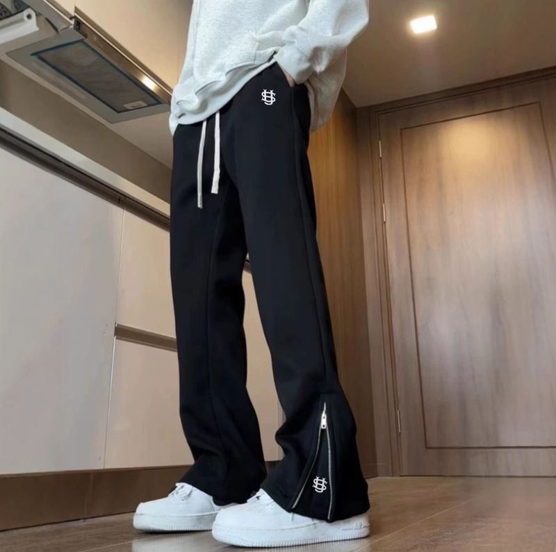 Pantaloni da jogging unisex - Stampa grafica e cerniera alla caviglia | Pantaloni da tuta streetwear oversize_voghion.com
