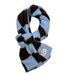 2025 New Korean Style Winter Fashion Versatile High-End Knitted Large Checkerboard Scarf For Women Warm Neck Warmer_voghion.com