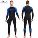 New wetsuit men's one-piece thin wetsuit snorkeling surfing sunscreen jellyfish quick-drying swimsuit_voghion.com