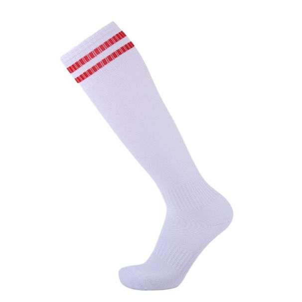 Fußballsocken, Handtuchstrümpfe mit zwei Riegeln, professionelle, rutschfeste Sportsocken, dicke Overknee-Socken, Trainingssocken für draußen_voghion.com